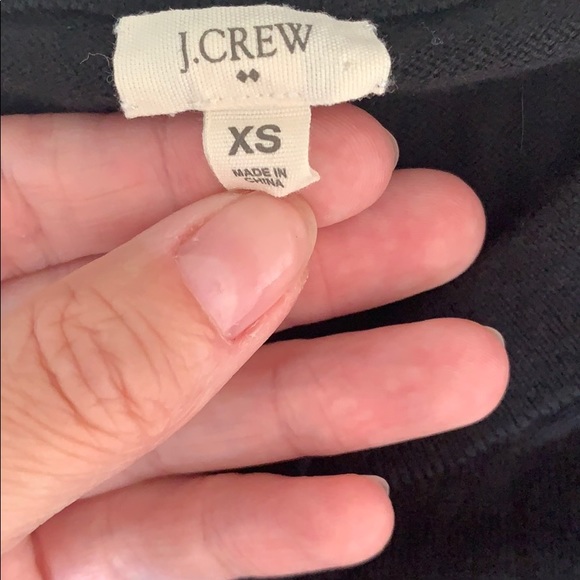 J. Crew Black Cotton Cardigan Size XS - Picture 3 of 5
